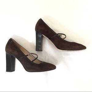 Kate Spade Brown Suede Tall Heel 6